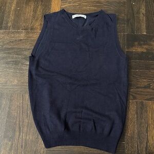 Used Zara Women Navy Blue Knitted Top - Size S